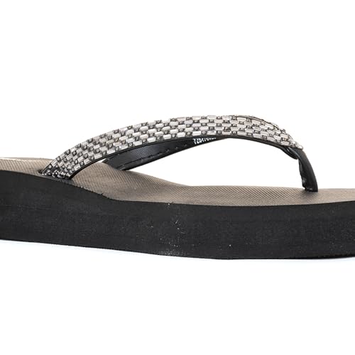 Image of Khadim's Waves Platform Heel Slippers for Women