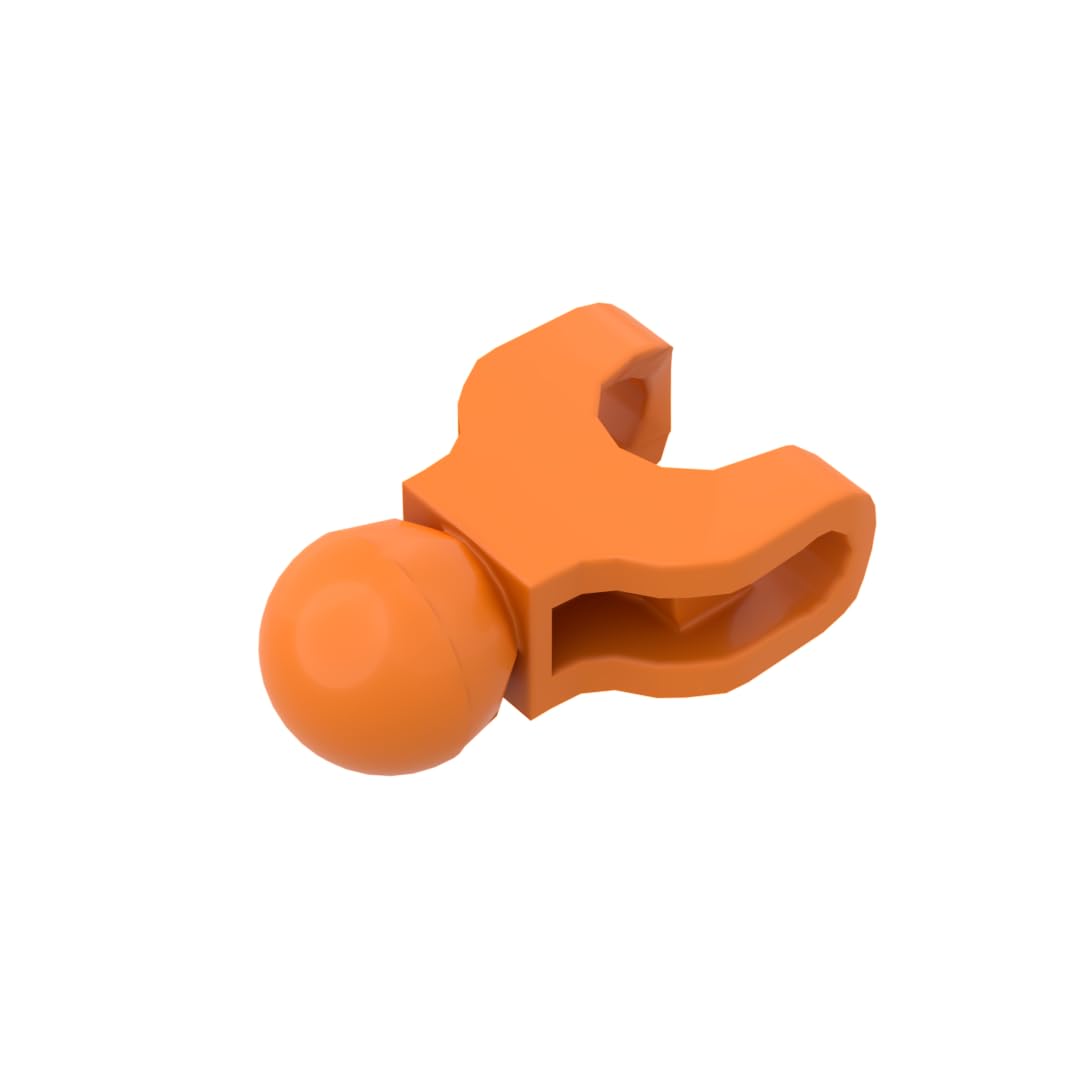 90609 Ball Joint Large Figure Skeletal, Limb, 5L with Ball Joint on Axle and Ball Socket 10 Pieces GDS-1207 Compatible with Lego Building Blocks Color:Orange 106 — image 1