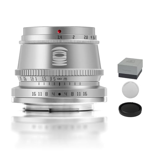 TTArtisan 35mm F1.4 Silver APS-C Lens for Fuji X Mount