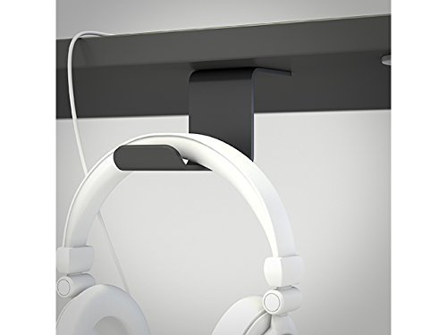 RO&CO MULTIBRACKETS - Soporte Auricular para Debajo de la Mesa. Color Negro