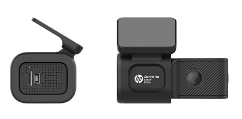 Image of HP Dash Cam F490w: Super HD 1296P, 121 Wide Lens, F2.0 Aperture, Low-Light Clarity, Wi-Fi app (Go Moto Plus), Loop Recording, Parking Mode, G-Sensor, mic, Speaker, 128GB microSD Support