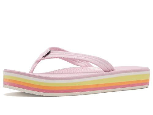 Image of Hari Mari- Dunes Sunset- Women's Retro Inspired Platform Boat-Safe Flip Flops- No Break Ins, Firm Arch Support, Antimicrobial, and Floats in Water