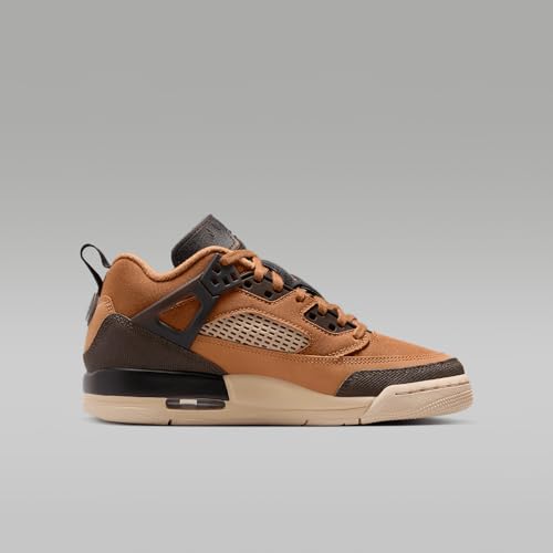 Jordan Spizike Low Big Kids' Shoes (FQ3950-202, Flax/Black/Sanddrift/Baroque Brown)3