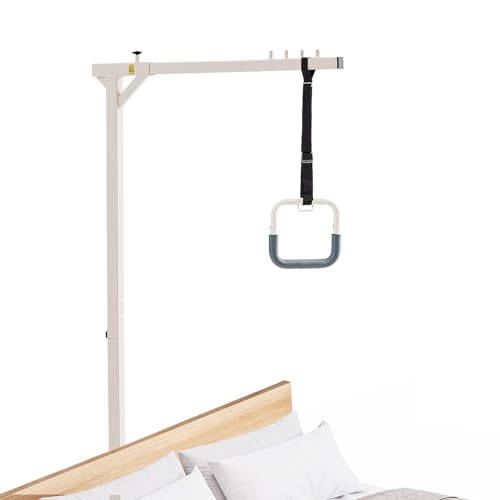 VEVOR Bettgalgen 965x770x1720mm, freistehender Krankenaufrichter bis 113 kg Tragkraft, Bettaufrichter für ältere & behinderte Menschen, ideal für Krankenhäuser, Pflegeheime, häusliche Pflege