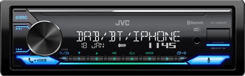 JVC KD-X482DBT USB-Autoradio mit DAB+ & Bluetooth Freisprecheinrichtung (USB, AUX-In, 3 x Pre-Out 2, 5V, Amazon Alexa, Soundprozessor, 4x50 W, VAR. Beleuchtung), Schwarz