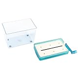 Garosa Trituradora Manual de Escritorio Mini Trituradora de Papel para Uso en el Hogar y la Oficina Ahorre Tiempo con la Trituración Manual (BLUE)