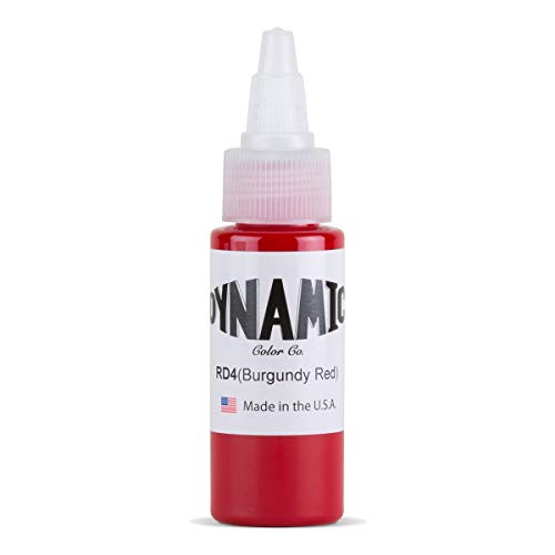 Dynamic Tattoo Ink Color Burgundy Red 1oz