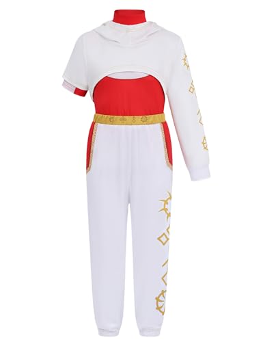 IBQ Kids Costume Set for 4-16 Years Cheerleader Costume Girls with Pants Halloween Dress Up4