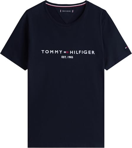 Tommy Hilfiger Herren Core Logo Tee Mw0mw11465 Kurzarm T-Shirts, Blau (Sky Captain), Large EU – Ansicht 7