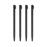 4 x schwarze Ersatz-Touchscreen-Stylus-Stifte, kompatibel mit Nintendo 2DS-Konsolen (flache Version)