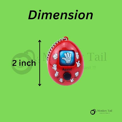 MONKEYTAIL 10 Pcs Rock Paper Scissors Game Key Chains - Birthday Return Gift