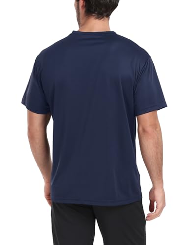 Image of HovSiyla 1 /5 Pack Workout Shirts for Men Athletic Running Gym Quick Dry Short Sleeve Performance Moisture Wicking T Shirt