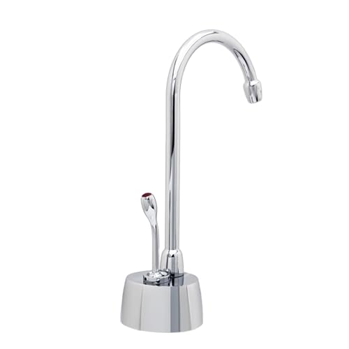 Image of Westbrass A271H-26 Velosah 9 inch 1-Handle Hot Water Dispenser Faucet with Thermostatic Hot Water Tank, Polished Chrome