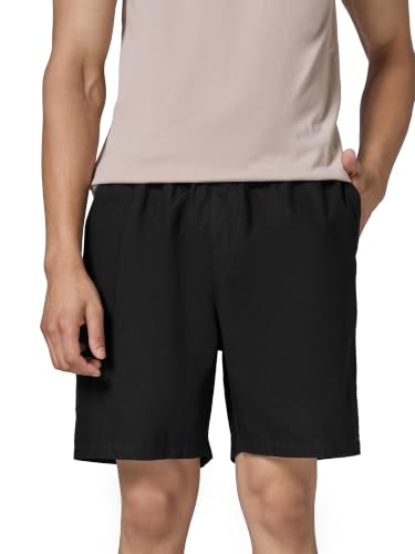 Image of XYXX Zen Solid Shorts for Men with Side Pockets and Drawstring |Relaxed Fit Shorts