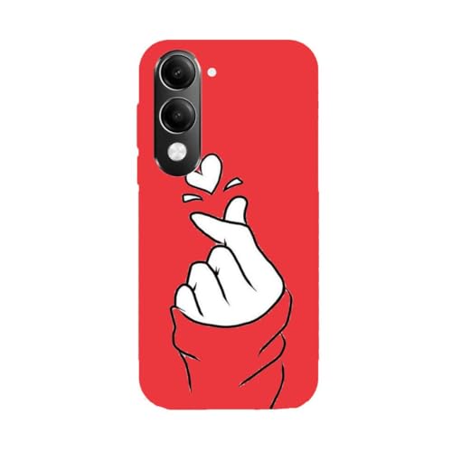 Image of Crepes Red | Finger | Girl Design Designer Printed Hard Matt Finish Mobile Case Back Cover for Vivo T4 Lite 5G /iQOO Z10 Lite 5G /Vivo Y19 5G /Vivo Y19E