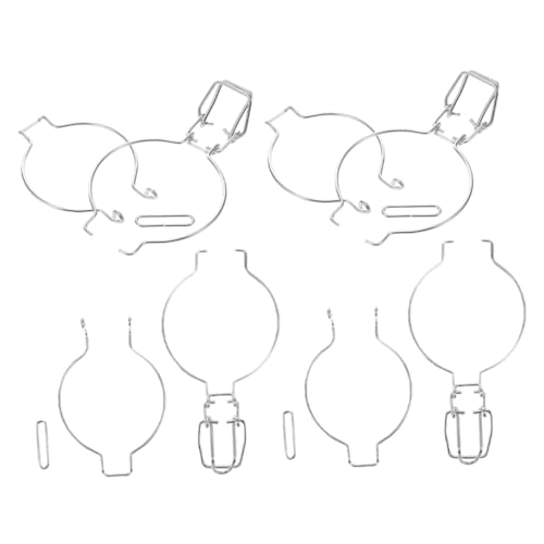 Sosoport 4 clips de sellado de tarros de acero inoxidable, cierres de alambre de metal para conservación hermética de alimentos, tarros de almacenamiento de cocina, hebillas versátiles para