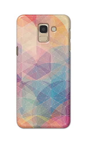 Image of Printed Hard Back Cover Case for Samsung Galaxy J6 | Samsung Galaxy On6 Back Cover (Crumpled Paper Design) -1803