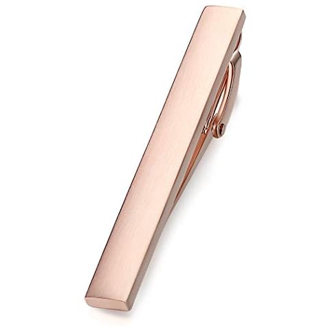 HONEY BEAR Rose Gold Men's Tie Clip Cover