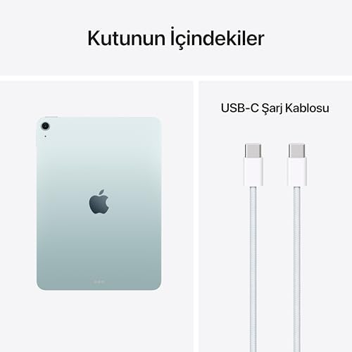 Apple iPad Air 11 inç (M4): Liquid Retina Ekran, 128 GB, 12 MP Ön/Arka Kamera, Apple N1 ile Wi-Fi 7 — Mavi - Görsel 7
