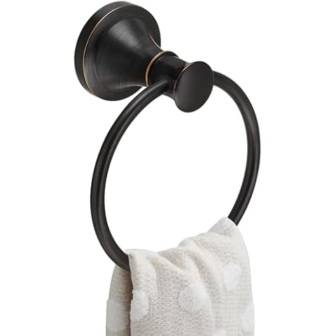 BESy Oil Rubbed Bronze Towel Ring Cover
