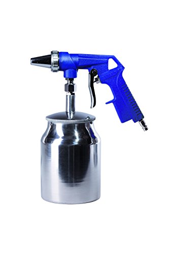 Sandstrahlpistole ST | Druckluftpistole mit Saugbehälter Größe L | Perfekt für kleinere Flächen | Behältergröße 0,7 l