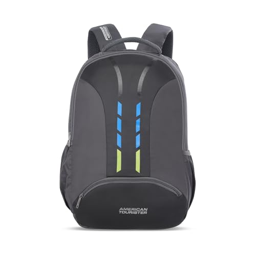 American Tourister Martt+ 01 | 28L Backpack | 17 inch Laptop Bag | 3.5  Compartments | Office & College Backpack for Men and Women | Rain Cover  Included | Grey | 1 Year Global Warranty - Price History