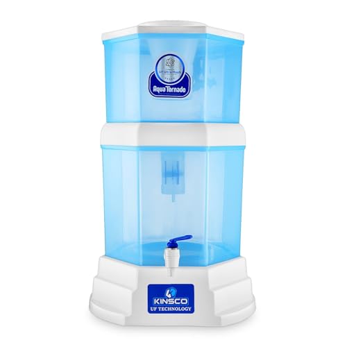 Image of Kinsco Aqua Tornado Gravity Water Purifier | UF Ultra Mesh Technology | Chemical-Free, Easy to Use Water Filter for Home & Office (20 Litre)