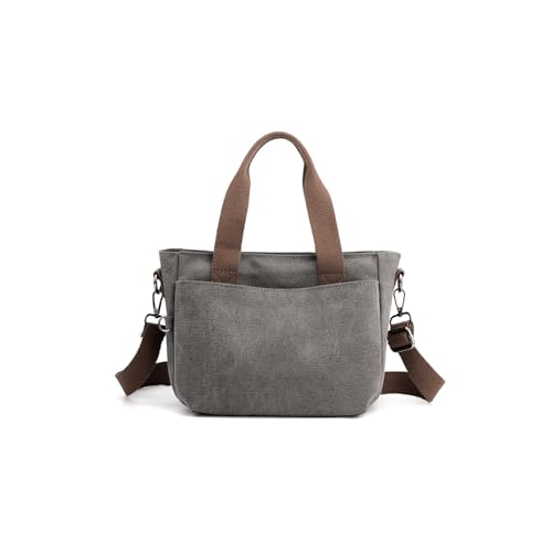 Bolso Tote de Lona para Mujer con Múltiples Bolsillos miniatura 1