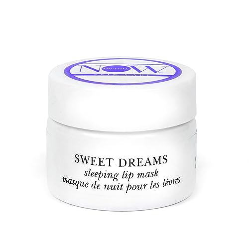 NOW BEAUTY Sweet Dreams Sleeping Lip Mask, Overnight Lip Mask, Organic Lip Balm & Moisturizer, Hydration