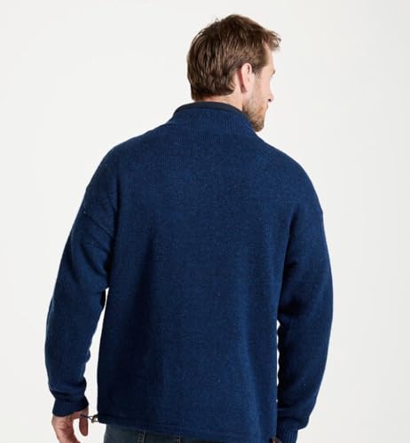 Men's Irish Wool Sweater, Full Zip, Front Pockets, Lined Interior, Gray4