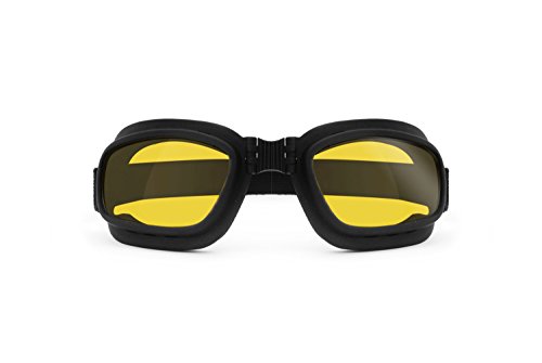 Bertoni Occhiali Moto con Lenti Antiurto