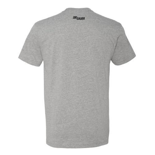 Sig Sauer Men's Distress Sig Mark Athletic Heather T-Shirt - Lightweight Soft Casual Active Everyday Short-Sleeve Logo Tee2