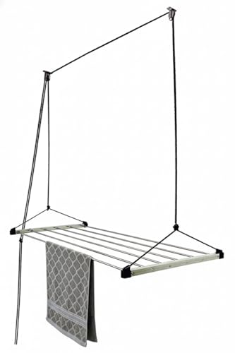 Synergy - 6 Pipes x 6 Feet - Heavy Duty Stainless Steel Ceiling Cloth Dryer/Cloth Hanger/Cloth Drying Stand for Balcony/Clothes Stand for Drying/Cloth Drying Rope with Pulley - (SY-CE3)