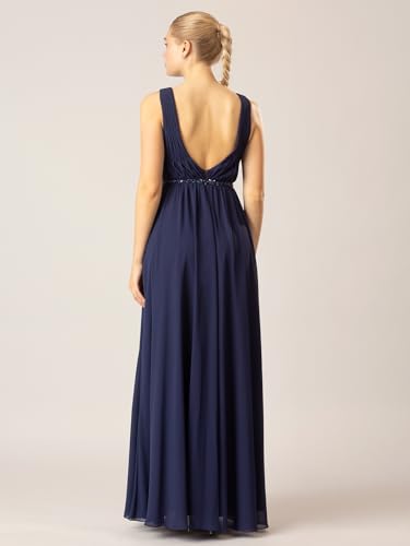 Apart Abendkleid aus hochwertigem Polyester Material mit Rückenausschnitt, – Bild 5