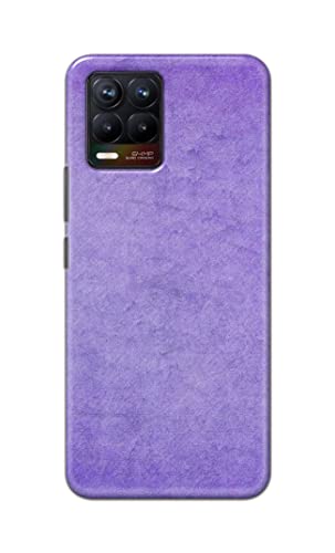 Image of Plain Purple Hard Back Case Cover for Realme 8 / Realme 8 Pro Back Cover -(J5) VNS2226