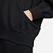 Nike Women's Sportswear Phoenix Fleece Over-Oversized Pullover Hoodie, Black/Sail, XS