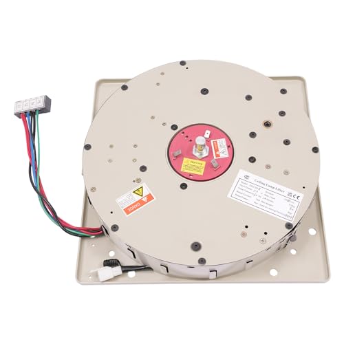 Electric Chandelier Hoist, 2 in 1 Chandelier Hoist Lifter System, 220 lbs Lift 26.25 Stroke Villas Pendant Lamps Lifter with Remote and Wall Switch for Fixture Cleaning and Maintenance