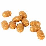 Chiffonade Carp Fishing Soft Floating Artificial Nut Baits - PVC Brown Bait for Ocean, Lake, River, Reservoir & Pond Fishing,1.7x1.1cm(30pcs)