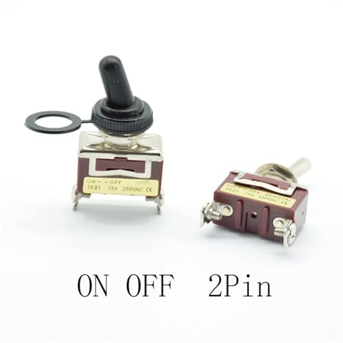 Toggle Switch 2 pines 15A con orificio de montaje de 12mm para cuadro 3