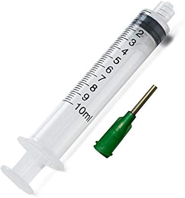 25-Pack 10ml 10cc Industrial Syringes with 14 GA 1/2