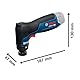 Bosch Professional 12V System Akku-Schwingschleifer GSS 12V-32 (inkl. montiertem 32 mm Klett-Schleifteller, 32 mm selbstklebender Schleifteller)