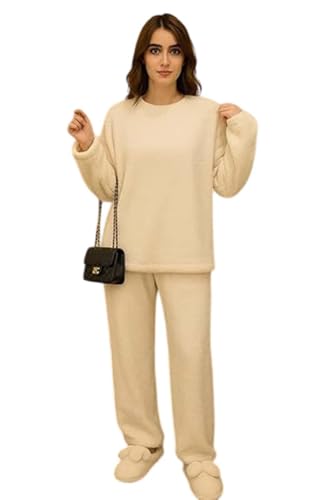 Image of KOTTY Women's Winter Coral Tracksuit - Cozy Two-Piece Coord Set for Stylish Comfort, Warmth, and Relaxed Winter Lounging