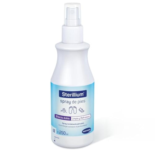 Sterillium Pies; Desodorante para Pies y Calzado; Spray; Protección 24h; Sin Residuos; Apto para Piel Sensible; Refrescante; 250ml