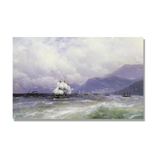 Tableau decoration murale salon moderne toile Coast Aivazovsky