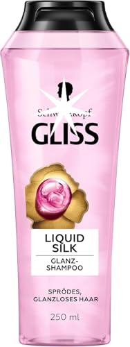Gliss Liquid Silk Shampoo, 250 ml, Hair Shampoo for a Natural Shine, Nourishing Shampoo Smooths the Hair Surface for Exceptionally Soft Hair - German Import