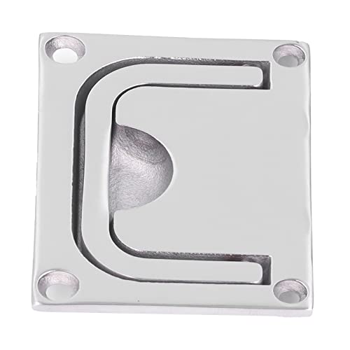 Ejoyous Support préliminaire en acier inoxydable, rinçage, meubles en vrac, poignée porte-bonheur avec poignée de levage carré hautement poli (96 x 69 mm)