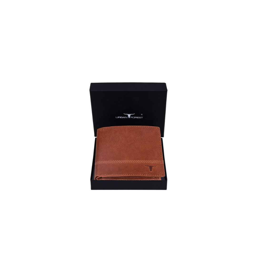 URBAN FOREST Max Redwood Leather Wallet for Men