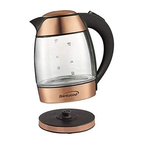 Image of Brentwood KT-1790RG 1.7L Stainless Steel Cordless Electric Kettle, Rose Gold