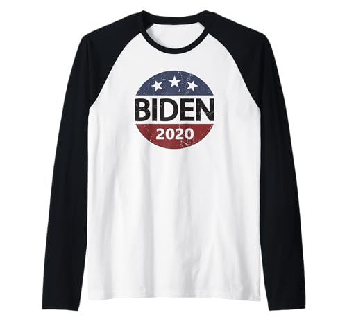 Campaign Merch Retro Vintage Joe Biden For President 2020 Maglia con Maniche Raglan