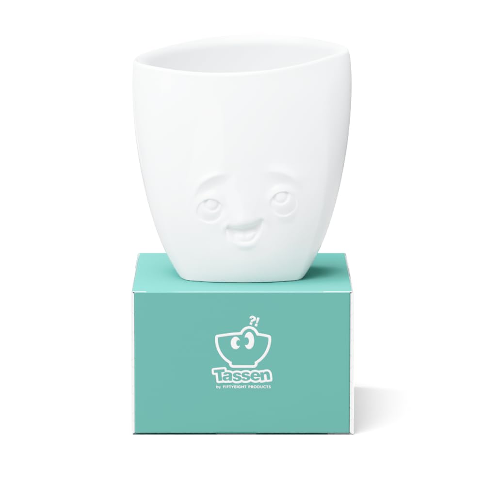 FIFTYEIGHT PRODUCTS/Vase „Entzückt“ (Porzellan, 21,5 cm x 5 cm x 18 cm, Weiß, Made in Germany)